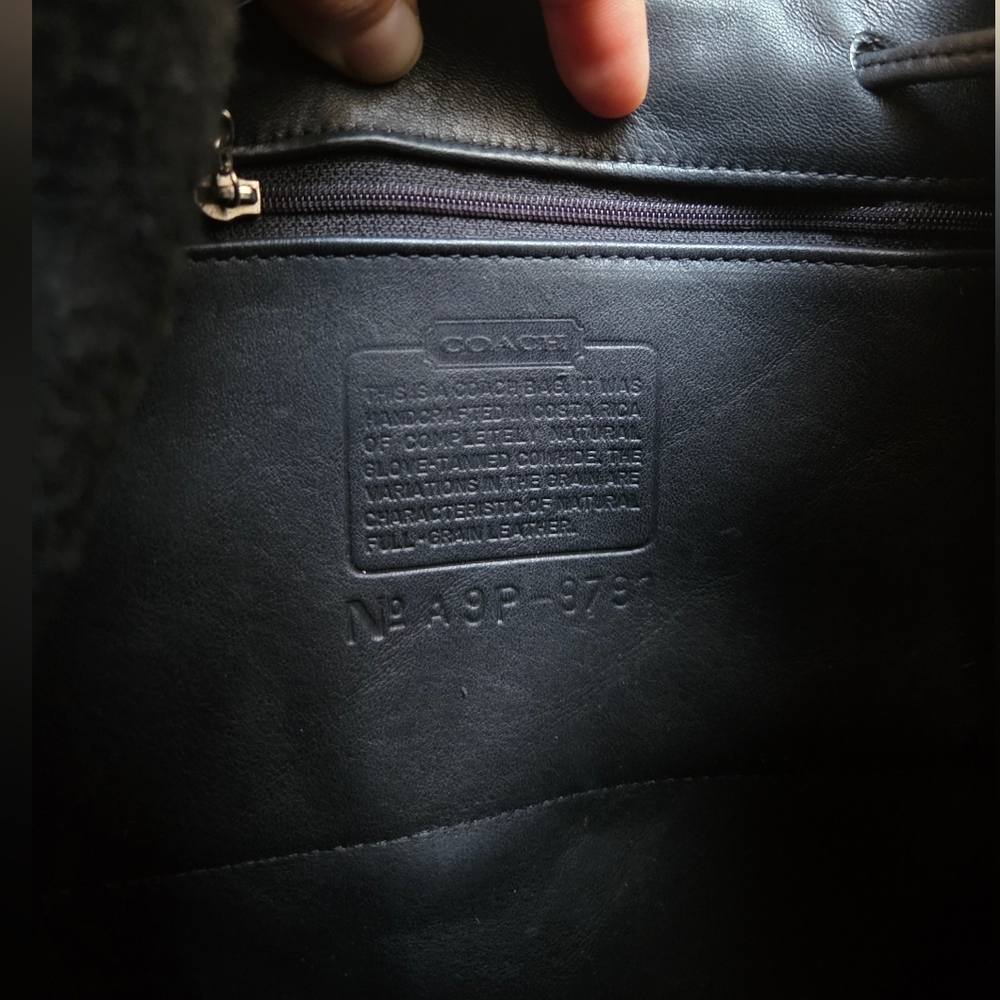 Vintage Coach Large Daypack With Nickle 🖤 9791 - Picture 12 of 15